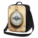 thumbnail image 1 of Balery Magnetic Old Compass On World Map Caja de Almuerzo y Bolsa de Almuerzo para Hombres y Mujeres, Bolsa de Almuerzo Reutilizable con Gran Capacidad, Bolsa de Almuerzo Aislada, 1 of 7