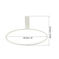 thumbnail image 2 of Uxcell 8 Inch Ring Wall Mounted Stand Rack Flower Pot Holder, White 3 Pack, 2 of 4