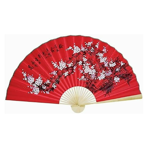 1 X Large 35" Folding Wall Fan - Prosperity Blossoms