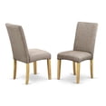 thumbnail image 5 of East West Furniture Antique 3-piece Wood Dining Table and Chairs in Oak, 5 of 7