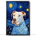 thumbnail image 2 of Dogo Argentino Dog Canvas Wall Art - Starry Night Van Gogh Dog Canvas Print Dog Sayings Painting Home Office Wall Decor Framed Dog Lover Gift, 2 of 6