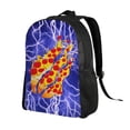 thumbnail image 2 of Prestonplayz Pizza Backpack 3D Print Lightweight Bookbag Casual Sport Daypack Travel Bag Laptop, 2 of 8