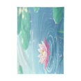 thumbnail image 3 of 60x90 Inch Tablecloth Polyester Square Tablecloth for Home Kitchen Dinner Decor Lotus Flower and Leaves, 3 of 9