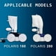 thumbnail image 3 of Limpiador de piscinas Polaris, 6 uds., compatible con pernos de rueda de plástico 180/280, piezas de repuesto Polaris C55 C-55, 3 of 4