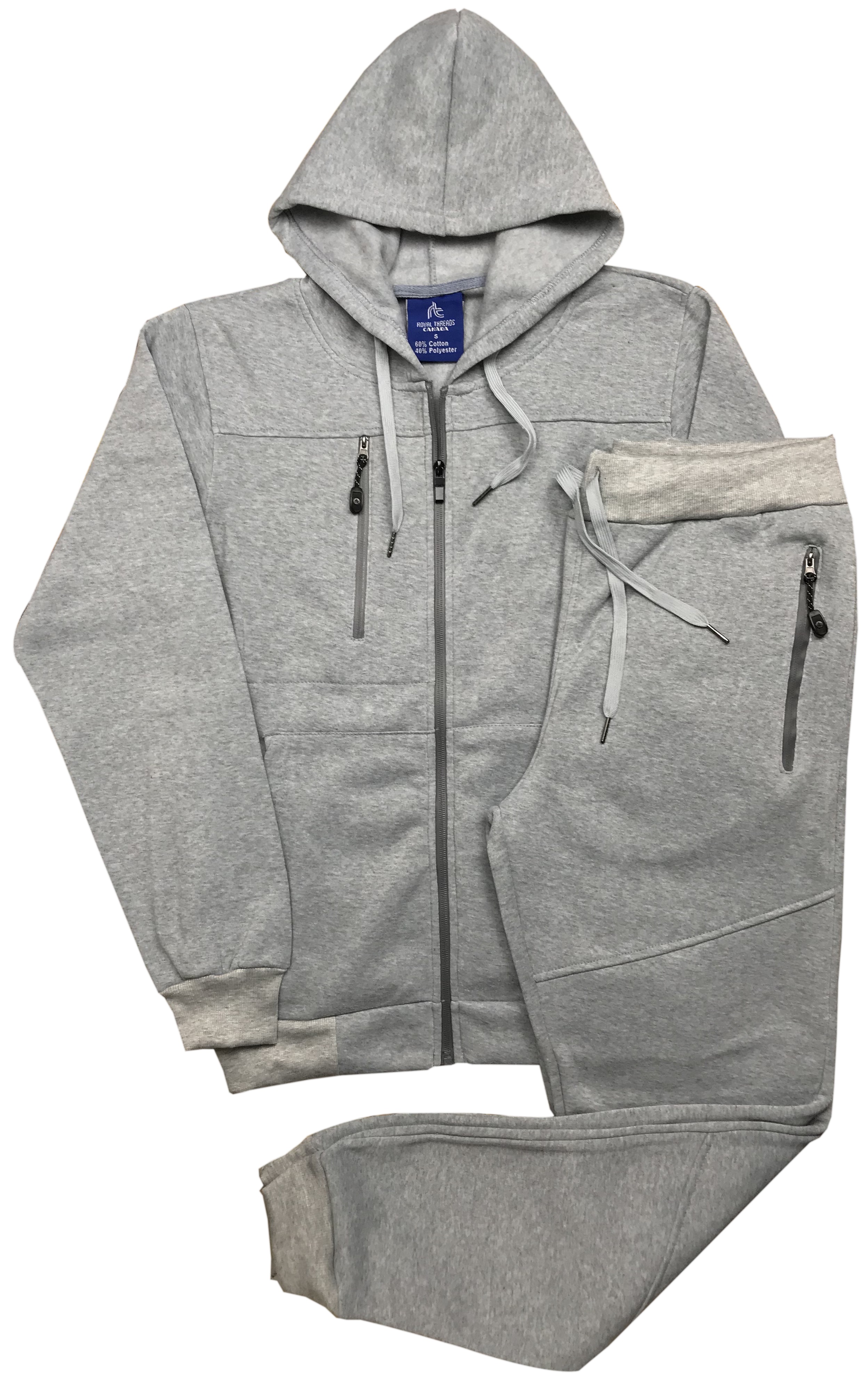 Men 2-Piece Tech Jogger Sweatsuit Fleece Suit Full Zip up Hoodie with  Sweatpants Outfit - Walmart.com