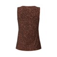 thumbnail image 5 of Lsque Dark Brown Glitter Printed Workout Tank Tops for Women, Athletic Sports Tank Tops, Compression Sleeveless Dry Fit Shirts,Sleeveless Yoga Shirt-XX-Large, 5 of 9