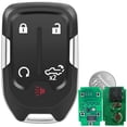 Keyless Entry Remote Key Fob, 5 Button Car Proximity Smart Key Fit for