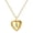 Gold A, variant on Women's Men's Stainless Steel Initial Open Love Heart Locket Photo Necklace Holds Pictures Pendant Birthday Gifts Gold K