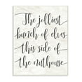 thumbnail image 2 of The Stupell Home Decor Collection Holiday Minimal Rustic White Wood The Jolliest Bunch Of Elves Typography Oversized Wall Plaque Art, 12.5 x 0.5 x 18.5, 2 of 4