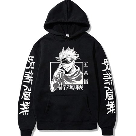 Jujutsu Kaisen Gojo Satoru Anime Hoodie with pockets (Colors Available)