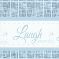 thumbnail image 5 of Achim Live, Love, Laugh Window Curtain Tier Pair and Valance Set - 58x24 - Light Blue, 5 of 6