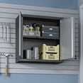 thumbnail image 3 of Manhattan Comfort Adjustable Shelves Steel Floating Garage Cabinet, Gray, 3 of 7