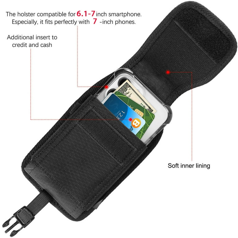 AH Military Grade Cell Phone Pouch Clip Holster Holder W/Belt Lo