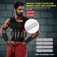 thumbnail image 5 of FELTECHELECTR 12 Pcs Rucking Plate Electroplated Steel Silver for Experienced Runners Workout, 5 of 8