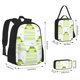 thumbnail image 2 of Balery Frogs and Dragonflies Mochila Escolar 3 en 1 para Niños - Mochila Resistente con Lonchera Térmica y Estuche - Mochila Escolar para Niños y Niñas, 2 of 7