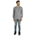 thumbnail image 5 of Inkmeso Men's Cotton Long Sleeve T-shirt Basic Crew Neck Shirt, 5 of 7