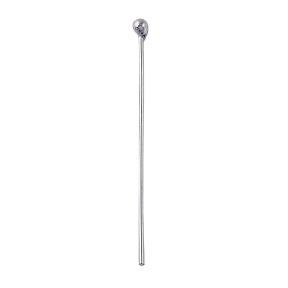 HPSF-100-2" Silver Overlay 22 Gauge Head Pin A wonderfully simple and useful head pin with a ball tip
