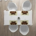 thumbnail image 3 of Ambesonne Pug Place Mats Set of 4, Smart Dressed Dog Suit, Standard Size, Brown Pale Brown, 3 of 4