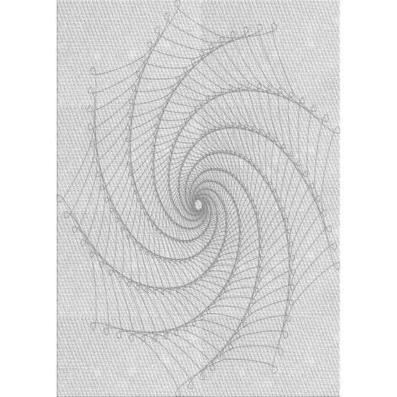 Ahgly Company Indoor Rectangle Patterned Platinum Gray Area Rugs, 5' x 7'