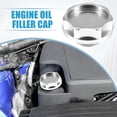 thumbnail image 2 of Unique Bargains Car Oil Filler Cap Engine Modified Tank Cover Replacement for Honda Engine B Series Silver Tone, 2 of 7