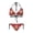 Highland Cow with Snowflake Pattern, variant on Highland Cow Halter Triangle Bikini Set Two Piece Tie Side Bathing Suit for Beach & Pool Vacation Sexy Quick Dry Swimwear for Women
