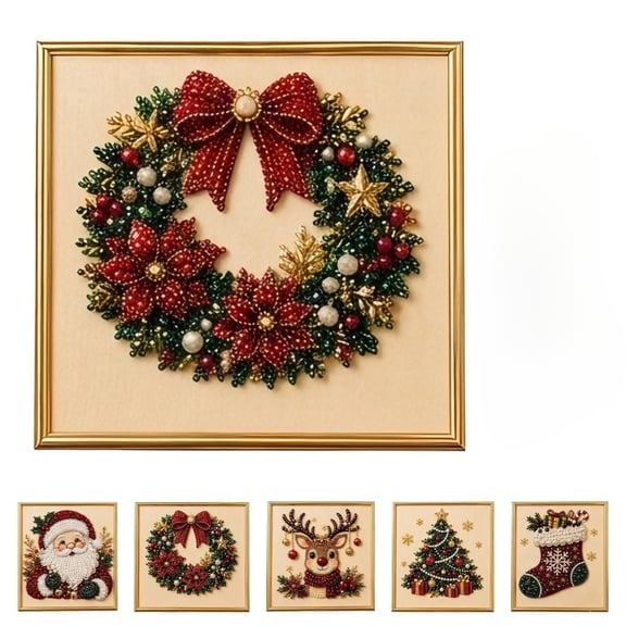 Pearl Art Kits for Adults Christmas, Christmas Diamond Art Kits, Christmas Crafts for Adults