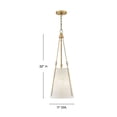 thumbnail image 6 of 45027LDB-Hinkley Lighting-Danvers - 12W 1 LED Small Pendant In Traditional Style-32 Inches Tall and 11 Inches Wide-Lacquered Dark Brass Finish, 6 of 9