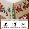 thumbnail image 2 of Jessy Home 2 Pack Xmas Tablecloth Reindeer Christmas Decoration Table Cloth Rectangle 55”x86” Washable Wrinkle Resistant Winter Table Cover for Holiday Party Home Indoor Outdoor, 2 of 6