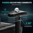 thumbnail image 5 of JONPONY Big and Tall 500LBS Ergonomic Gaming Chair, High Back Office Chair with Wide Wingless Seat and Thick Cushion, Comfortable Leather  Computer Chair Support Long Sitting,2D Armrests,Black, 5 of 9