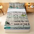 thumbnail image 2 of Erosebridal Happy Camping Camper Zipper Twin Comforter Sets with Fitted Sheet and 2 Pillowcases, Lake House Fishing Zipper Bedding Set, Reversible, 2 of 7