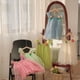 thumbnail image 4 of Hermoso vestido de niña de malla de flores tridimensionales, vestido de verano con mangas voladoras, vestido de niña hinchado, falda de princesa, 4 of 6
