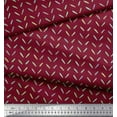 thumbnail image 3 of Soimoi Red Cotton Cambric Fabric Brush Stroke Abstract Print Fabric by the Yard 56 Inch Wide, 3 of 3