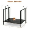 thumbnail image 4 of Costway 18''Firewood Storage Rack  Steel Firewood Storage Log Holder w/ Handle, 4 of 10