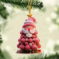 thumbnail image 1 of Colgante Plano de Acrílico Navideño, Colgante de Coche Navideño, Adorno para Árbol de Navidad, 1 of 7