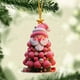 thumbnail image 1 of Colgante Plano de Acrílico Navideño, Colgante de Coche Navideño, Adorno para Árbol de Navidad, 1 of 7