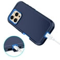 thumbnail image 6 of Petocase for iPhone 16 Pro Max Case,Shockproof Dust/Drop Proof 3-Layer Protective Heavy Duty Durable Rugged Hybrid Cover for iPhone 16 Pro Max,Navy Blue, 6 of 8