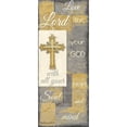 thumbnail image 3 of Greene, Taylor 12x24 Black Modern Framed Museum Art Print Titled - Love the Lord grey gold, 3 of 5