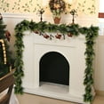 thumbnail image 4 of xihome Guirnalda artificial de agujas de pino de 180 cm para chimenea, pared o decoracin navideña., 4 of 9