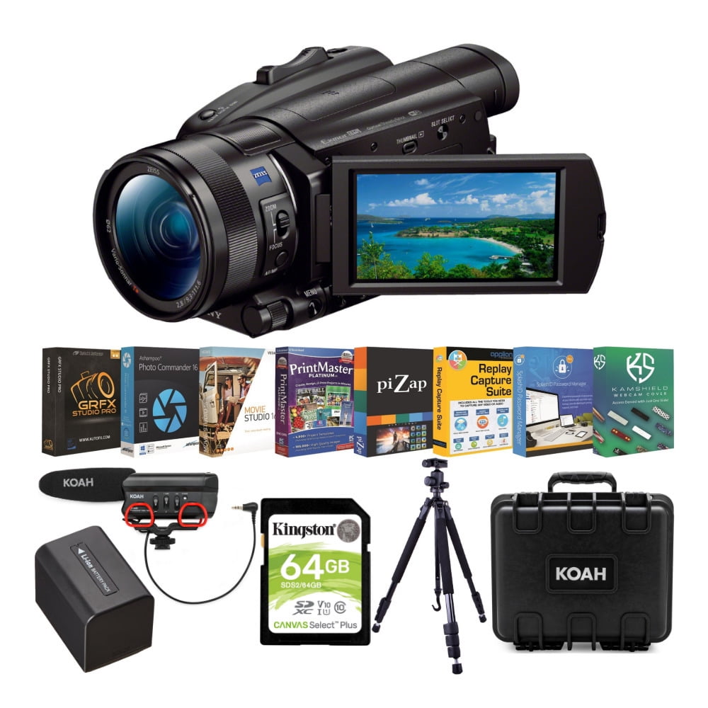 Sony FDRAX700 4K HDR Handycam Camcorder Content Creator Bundle