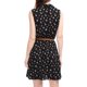 thumbnail image 5 of Día de San Patricio Vestido Sin Mangas Con Cinturón Estampado Por Encima De La Rodilla Con Media Tapeta Para Mujer Negro, Floral S, 5 of 7