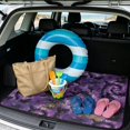 thumbnail image 2 of COEQINE Universal Boot Liner for Dogs Cats, All Season Washable Cargo Cover Heavy Duty Rear Trunk Mat for SUV Sedan Truck Halloween Decor, 29" x 39", Bat Tie-dye Purple, 2 of 7