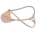 thumbnail image 2 of Botmois Men Solid Mini Bikini Thongs Ultrathin Low-rise G-String Underwear Comfortable T-Back Tangas Soft Micro Briefs Light Flesh L, 2 of 3
