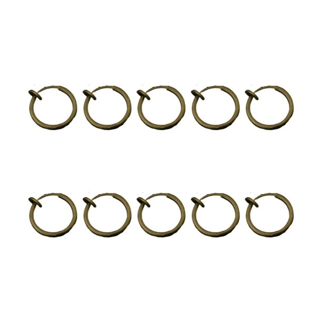 10 Pairs Ear Wire Converter with Loop Adjustable Multiple Clip-on Earring Findings Painless Invisible Earrings Adapter No Hanging Black 11MM