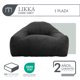 thumbnail image 3 of Sillón De Espuma Comprimida Al Vacío 1 Plaza Japandi Likka Dark Grey, 3 of 6