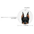thumbnail image 3 of WIRESTER Large 3 inch Acrylic Ready to Hang Ornament, Hanging Ornaments for Christmas Tree Holidays Party Home Office Xmas Tree Decoration Gift - Black Rust Doberman Pinscher Dog, 3 of 7