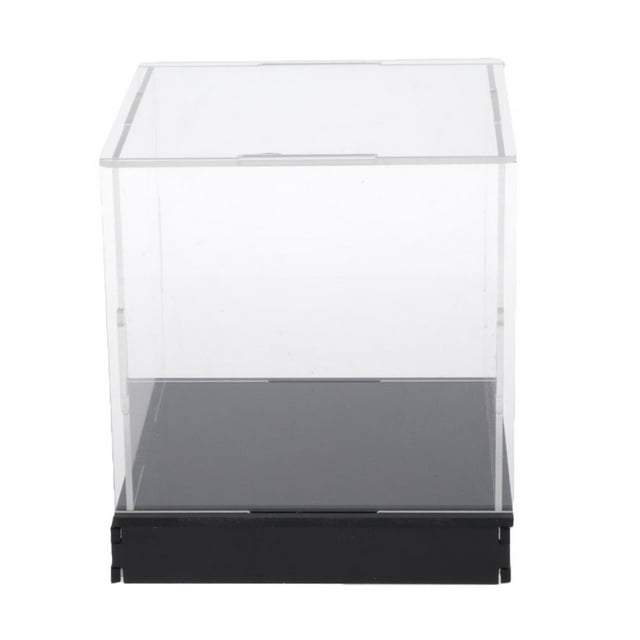 Clear Acrylic Showcase Dustproof Display Box Storage Case for Car Dolls Models 15x15x15cm