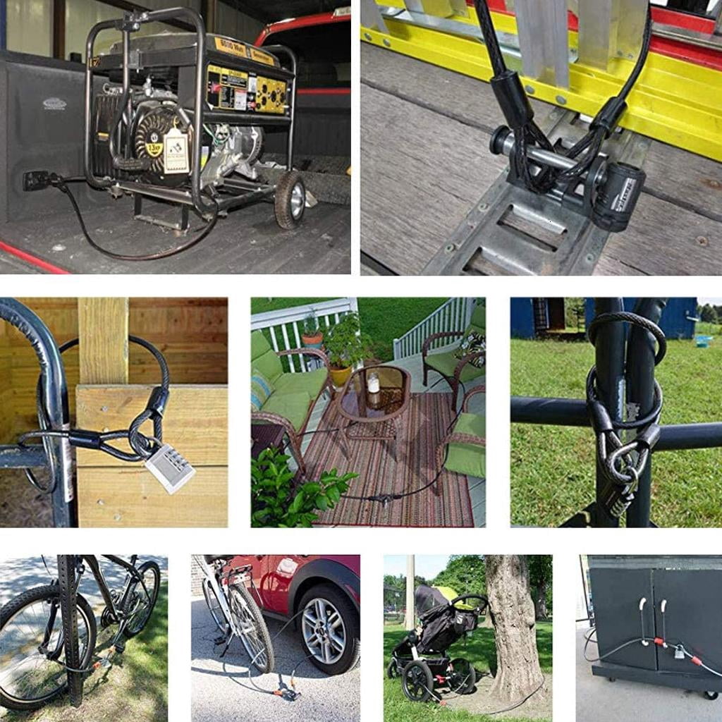 Bike Cable Lock , Bike lock Cable Lock Coiled Secure key Bike Lock,Great performances