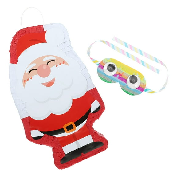 IDEANATEGRATE 1 Set Santa Clause Shaped Pinata Paper Material Container for Family Gathering Party Entertainment