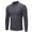 Dark Gray, variant on Sweatshirts for Men Long Sleeve V-Neck Button Fallow Solid Color T-Shirt Tops Black M