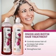 thumbnail image 3 of Onion Biotin And Rosemary Shampoo And Conditioner Set For Hair Growth, Soft Shine, Hair Loss And Thinning Hair, Thicker And Longer Hair, 3 of 5